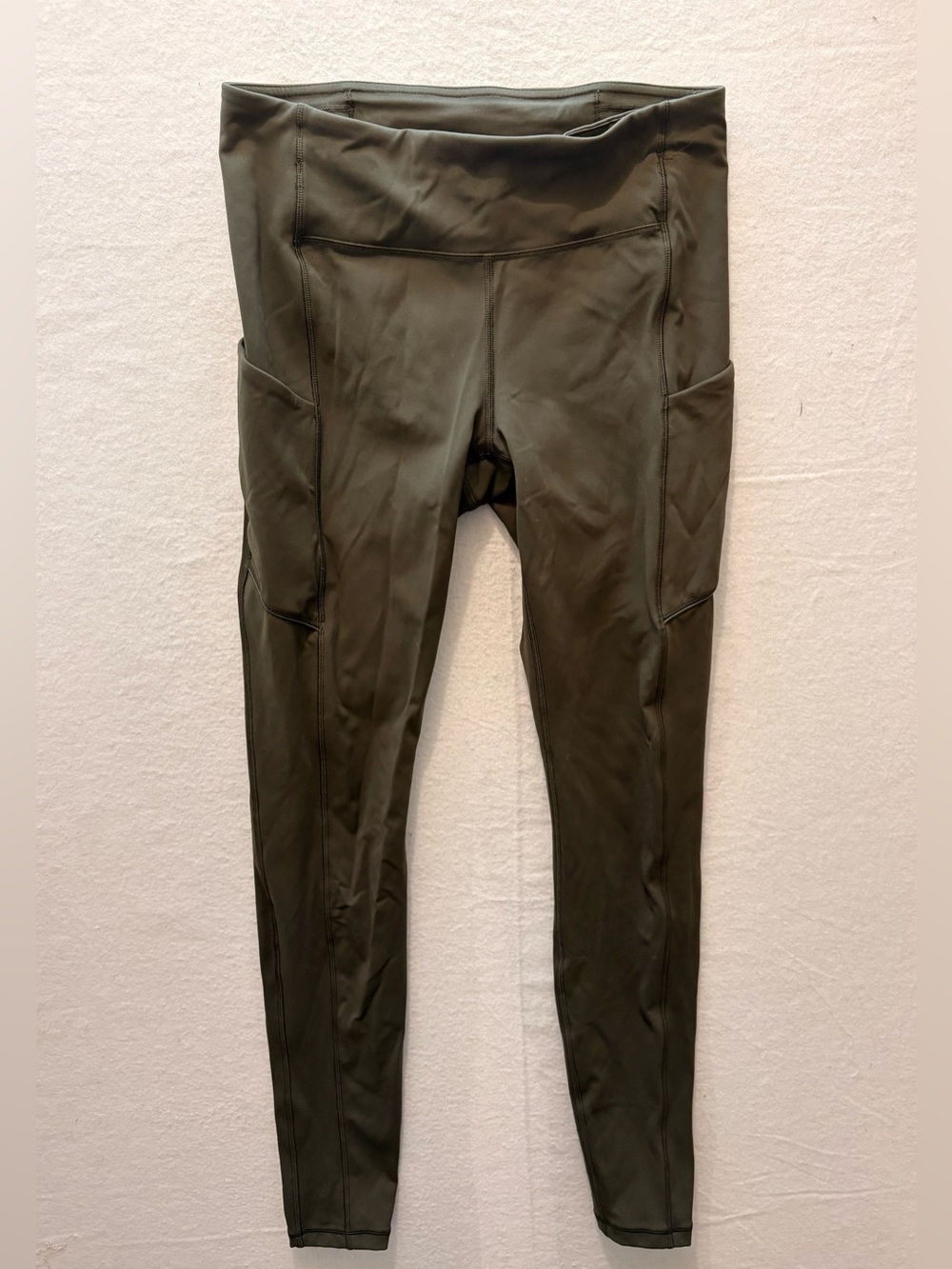 Lululemon Fast and Free High-Rise Tight 25" *Pockets Green Size 6